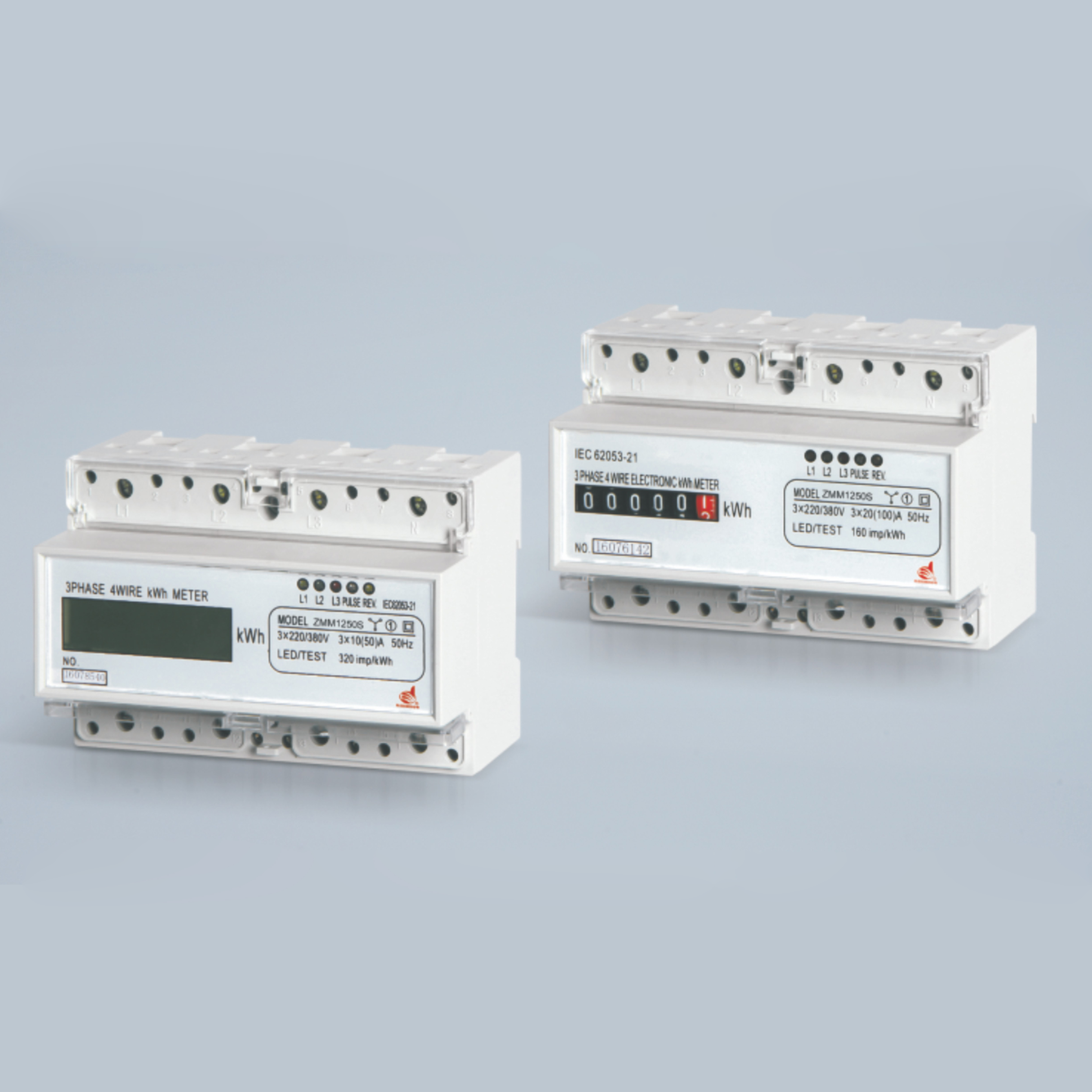 ZMM1250S/SA/SC Three Phase Electronic DIN-rail Active Energy Meter